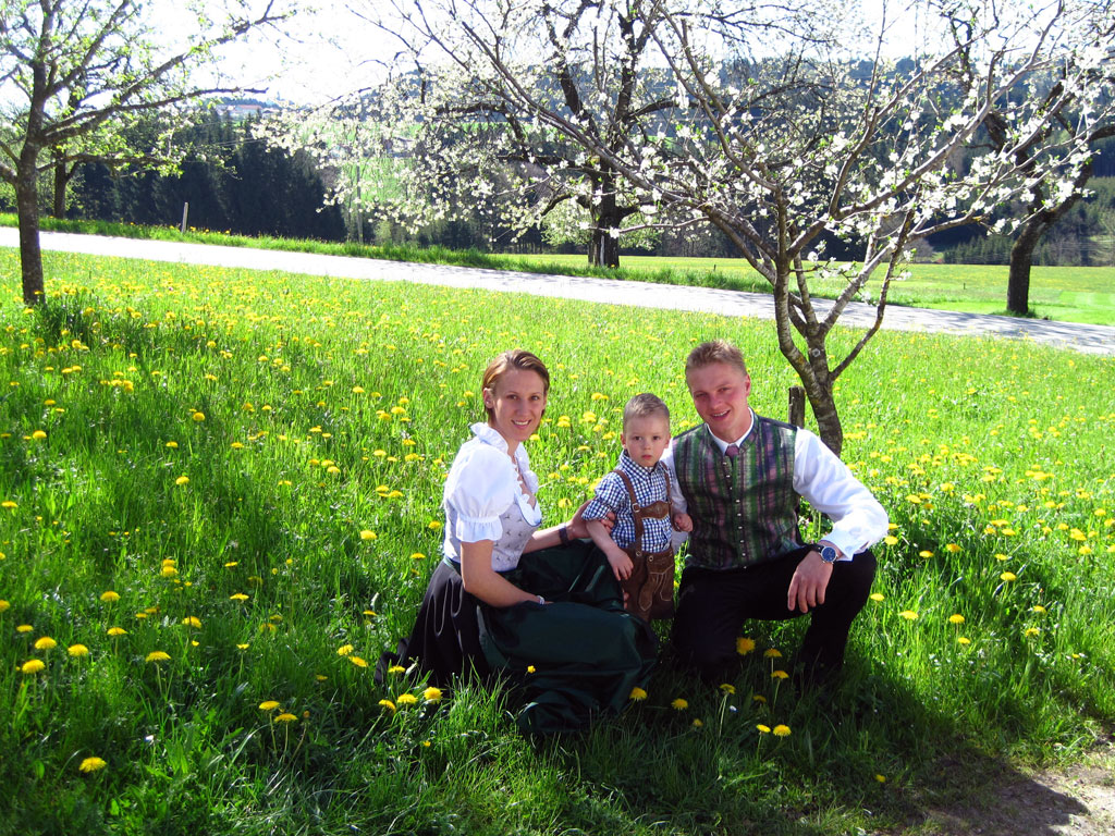 Johann Windhager mit Familie